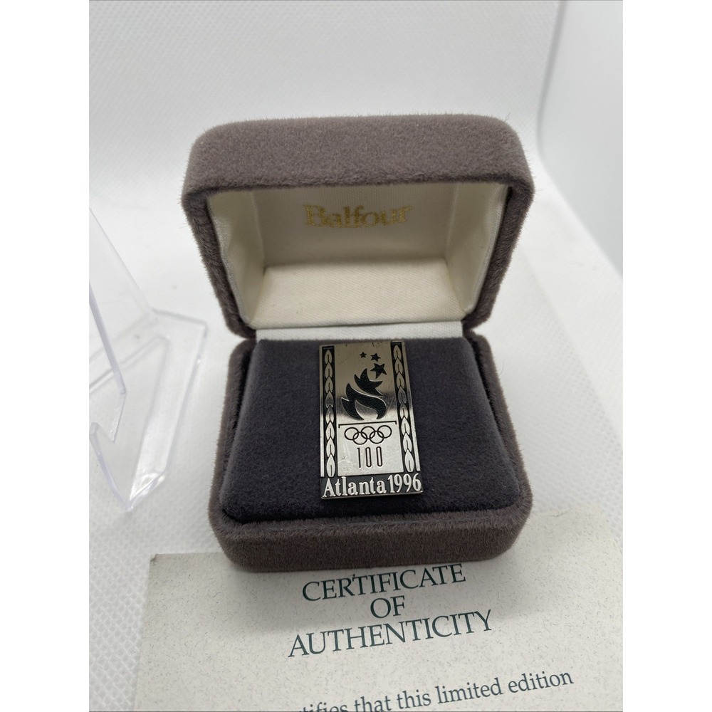 1996 Atlanta Olympics Balfour Sterling Classic Pin Limited Edition (1122/5000)